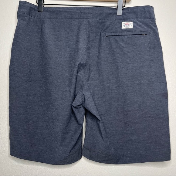 Faherty Men All Day Shorts 36" Charcoal Blue 8" Inseam Stretch Performance - Picture 4 of 13